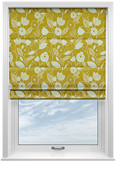 Nordic, Ochre - Roman Blind